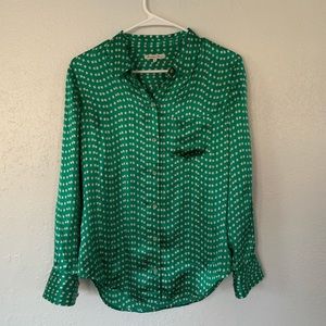 Madewell XS Silk Shirt